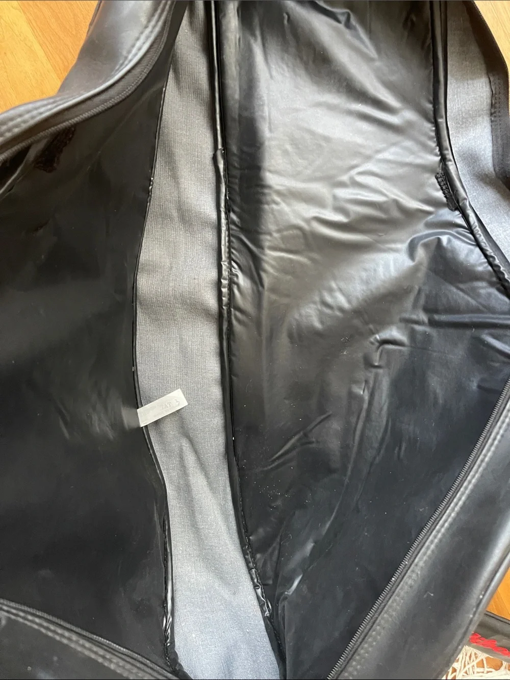Wilson US OPEN Black Leather Tennis Travel Gym Duffel Bag Embroidered